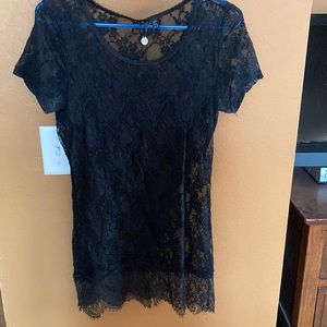 Black lace top